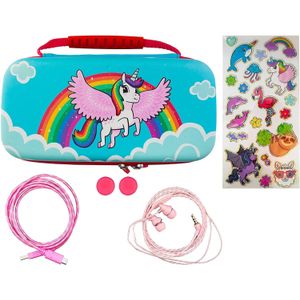 IMP Switch Over de Regenboog Eenhoorn 7-in-1 hoesje OLED Switch (Switch), Andere spelaccessoires