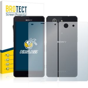 BROTECT AirGlass kogelwerende glasfolie (1 Stuk, Sony Xperia Z3 Compact), Smartphone beschermfolie