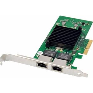 MicroConnect MC-JL82576EB Interfacekaart/Adapter RJ-45 Ingebouwd (PCIe), Netwerkkaarten, Groen, Zilver