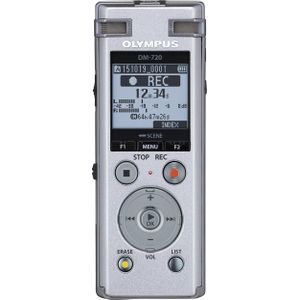 Olympus DM-720 (4 GB), Dictafoon, Zilver