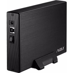 ADJ BOX 3,5" SATA NAAR USB 3.0 MAX 8TB BK AH612 BOX SLIM CASE ALLUMINIO, Harddisk behuizing