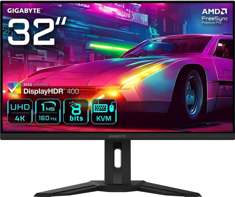 Gigabyte M32UP (3840 x 2160 Pixels, 31.50"), Monitor, Zwart