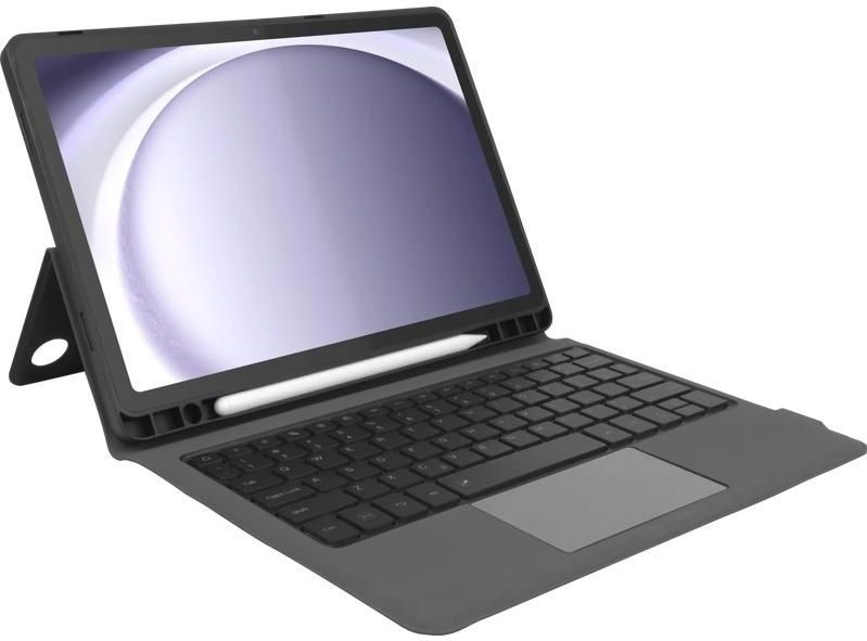 BlueBuilt - Samsung Galaxy Tab A9 Plus - Toetsenbord Hoes - QWERTY - Zwart