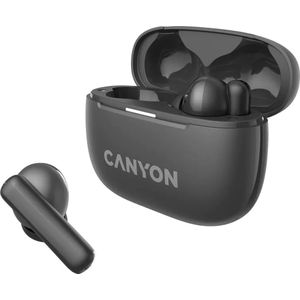 Canyon Canyon TWS-10, On Go, 10 ANC, True Wireless Bluetooth in-ear hoofdtelefoon, oplaadstation in (ANC, Draadloze), Koptelefoon, Zwart