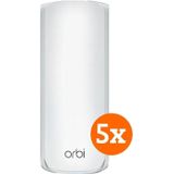 Netgear - Orbi RBE773 - Router - Wit - 5-pack - WiFi 7 Mesh-systeem