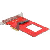 Delock - Host Bus Adapter - PCI-Express x4 - 1x U.3 SFF-8639 - Voor 2.5" U.3 NVMe SSD
