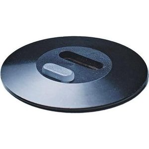 Ochno Stopcontact met RGB-knop - USB-C wandcontactdoos met vergrendelingsschroef 1m kabel in zwart (1 m, USB 3.2 Gen 2), USB-kabel