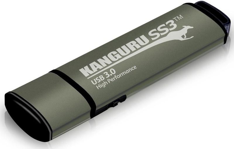 Kanguru - SS3 - USB-Stick - Zwart - 16 GB - SuperSpeed