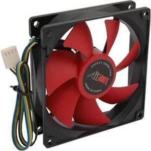 Airen FAN RedWings92 Slim (PWM) (92 mm), PC ventilator, Rood
