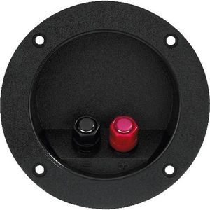 Monacor - LS-terminal - Luidsprekeronderdelen - Zwart - Nikkelgeplateerde Contacten