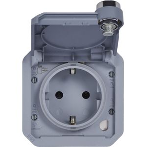 Legrand - Plexo Nieuw Inzetstuk SSDO Insteekklemmen - Grijs - IP44 - IK 08