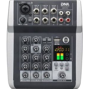 No Name DNA QMX502 5-Kanal Analog-Soundmixer Blau, Mengtafel, Blauw