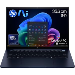 HP - EliteBook Ultra G1i - Notebook - Blauw - 14 inch - Intel Core Ultra 7 - 32 GB - 1000 GB