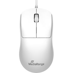 MediaRange Muis MROS255 (Bedraad), Muis, Wit