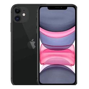 Forza Refurbished iPhone 11 (64 GB, Zwart, 6.10", 12 Mpx, Dubbele SIM, C / Goed), Tweedehands mobiele telefoons, Zwart