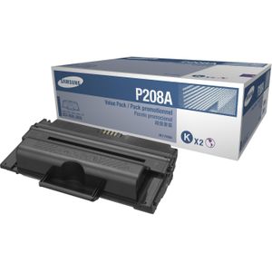 HP, Toner, Samsung MLT-P208A 2-pack Black Toner Cartridges