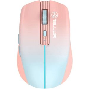Tellur Computer mouse Silent Click Wireless Mouse Orange (Draadloze), Muis, Oranje