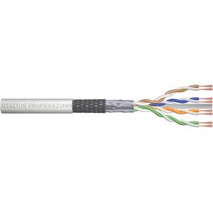 Digitus CAT 6 SF-UTP Raw Patch Cable Lang 100 m Box AWG 26/7 LSZH Simplex Kleur Grijs (SF/UTP, CAT6, 100 m), Netwerkkabel