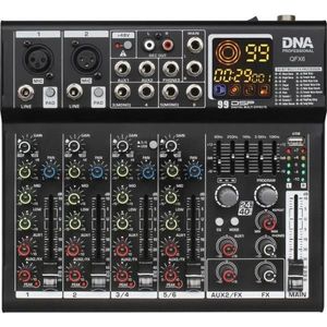 Denon DNA QFX6 sechs-Kanal-Analog-Soundmixer mit Bluetooth, Mengtafel