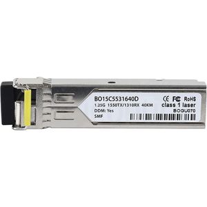 CBO BO15C5531640D Bidi SFP Transceiver 1000BASE-BX-D 40KM, Zendontvangers, Zilver