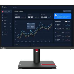 Lenovo ThinkVision T22i-30 (1920 x 1080 Pixels, 21.50"), Monitor, Zwart