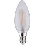 Paulmann - 28613 - LED Lamp Filament Kaars - Dimbaar - Warmwit - E14 - Volledig Van Glas