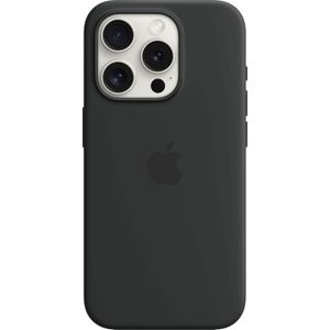Apple Siliconen hoesje met MagSafe (iPhone 15 Pro), Smartphonehoes, Zwart