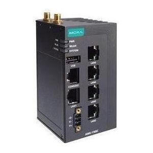 Moxa Industrieller 802.11ax Wireless Client mit 5 101001000BaseT(X) Ports, IP30, US-Verbot, Toegangspunt