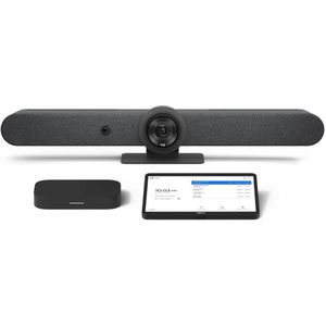 Logitech Middelgrote zaal met TAP+Rally Bar voor Google Meet, Conferentieapparaten, Zwart
