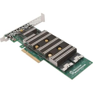 Microchip Adaptec SmartRAID 3258-16i /e 8GB SAS/NVMe 16-poorts PCIe x8 24 Gbps laag profiel (3258C16IX2S), Storage controller