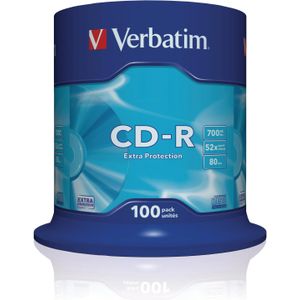 Verbatim CD-R 52x, 700MB, 100 spoel (100 x), Optische gegevensdrager