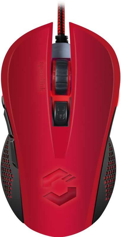 Speedlink - TORN Gaming Mouse - Rood - Gamingmuis - 5 Knoppen - 3200dpi