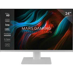 Mars Gaming Ecran 24" MV-24 Full HD 120Hz (Blanc) (1920 x 1080 Pixels, 24"), Monitor, Wit