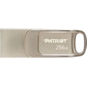 Patriot - FLASHDRIVE Tab T560 - USB-stick - Zilver - 256 GB - Dual USB - 120 MB/s