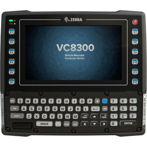Zebra VC8300 Handheld Mobiele Computer 20,3 cm (8 inch) 1280 x 720 pixels Touchscreen 3,7 kg Zwart, Barcode scanner, Zwart