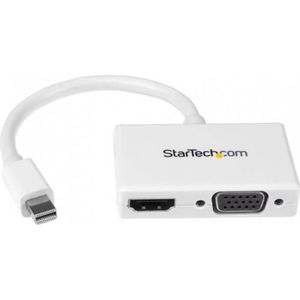 StarTech MDP NAAR HDMI OF VGA CONVERTER (Mini DP, 25 cm), Data + Video Adapter, Wit