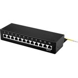 Renkforce 12 poorten Netwerkpatchbox CAT 6 1 HE Ingericht