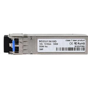 BlueOptics Compatibele Quanta SFP-10G-LR-QU BO35J13610D SFP+ Transceiver, LC-Duplex, 10GBASE-LR, Singlemode Fi, Zendontvangers, Zilver