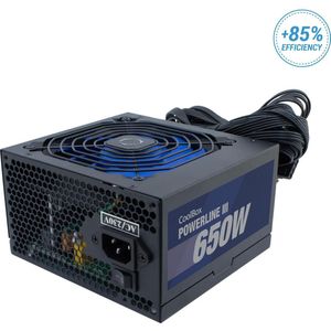 Coolbox - Powerline Lll Voeding - 650W - Zwart - Materiaal: Aluminium