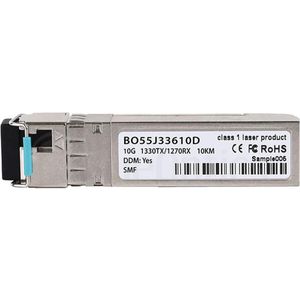 CBO Viavi SFP-10G-BX-D Compatibel BlueOptics SFP+ BO55J33610D, Zendontvangers, Zilver