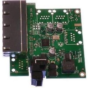 Brainboxes Industrieel Ethernet 4-poorts (4 Havens), Netwerkschakelaar, Groen