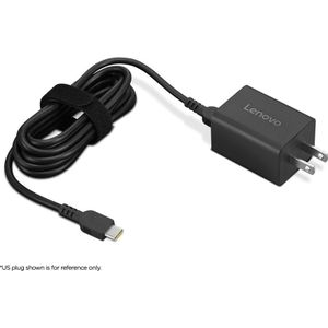 Lenovo - GaN Nano 65W - Voeding voor Notebooks - Zwart - 1,8 m Kabel