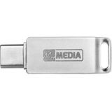 MyMEDIA My Dual USB 3.2 Gen 1 /USB C Drive 128GB USB-stick 128 GB Zilver 69271 USB 3.2 Gen 1 (USB 3.0), USB-C