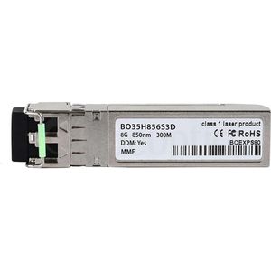 CBO Avago AFBR-57D9AMZ compatibele BlueOptics SFP+ BO35H856S3D, Zendontvangers, Zilver