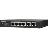 Qnap - Qsw-2104-2t-r2 - Netwerk-switch - Zwart - 10G Ethernet - Unmanaged