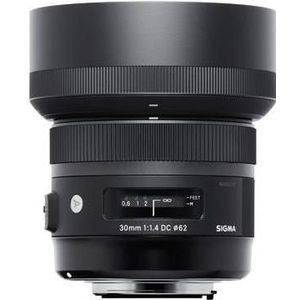 Sigma 30mm F1.4 DC HSM ART, Sony A (Sony A, APS-C / DX), Objectief, Zwart