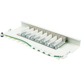 Good Connections - Patchpaneel - Wit - 8-poorts - STP Afgeschermd, Gereedschapsloos Openen, 0,5 HE