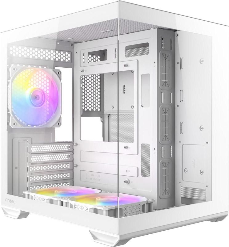 Antec - CX60M ARGB - Mini Tower Behuizing - Wit - Tempered Glass Paneel