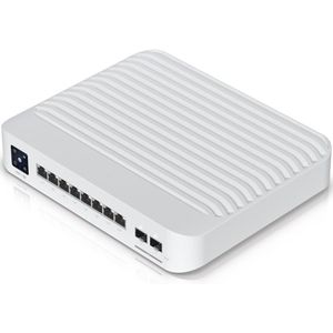 Ubiquiti UniFi USW-PRO-8-POE (10 ports), Netwerkschakelaar, Wit