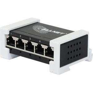 Allnet Shelly &bull DIN rail &bull "Pro verdeelschakelaar 4" &bull 4x Pro aansluitingen &bull 1x LAN (4 ports), Netwerkschakelaar